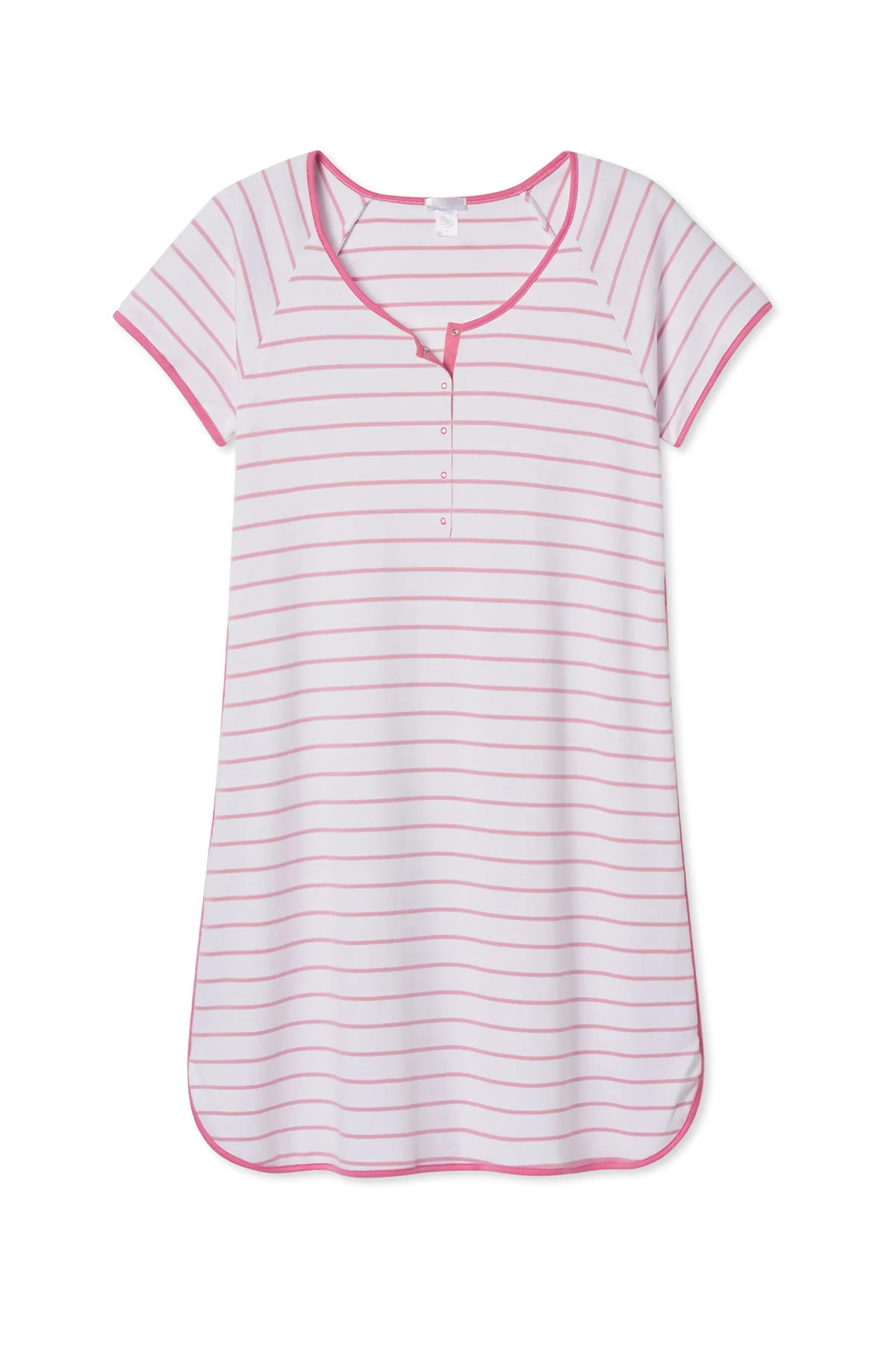 Pima Maternity Nightgown in Rose | LAKE Pajamas