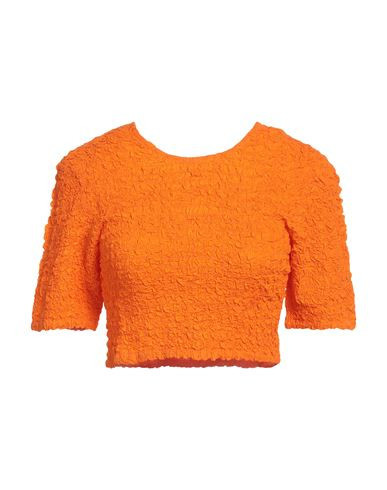 Ganni Woman Top Orange Size 2 Organic cotton | YOOX (US)
