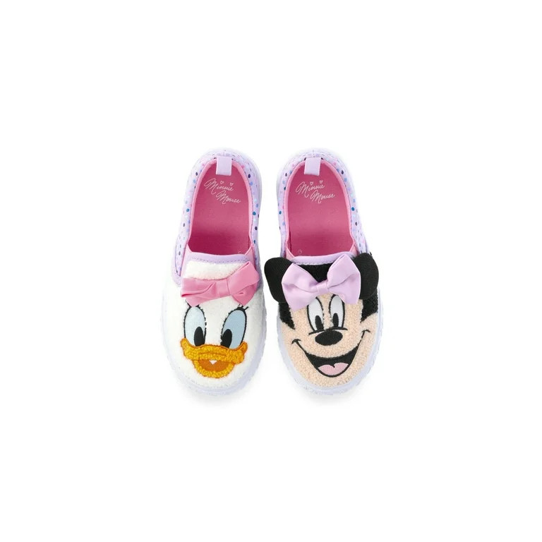 Minnie Mouse & Daisy Duck Toddler Girl Slip-On Sneakers | Walmart (US)