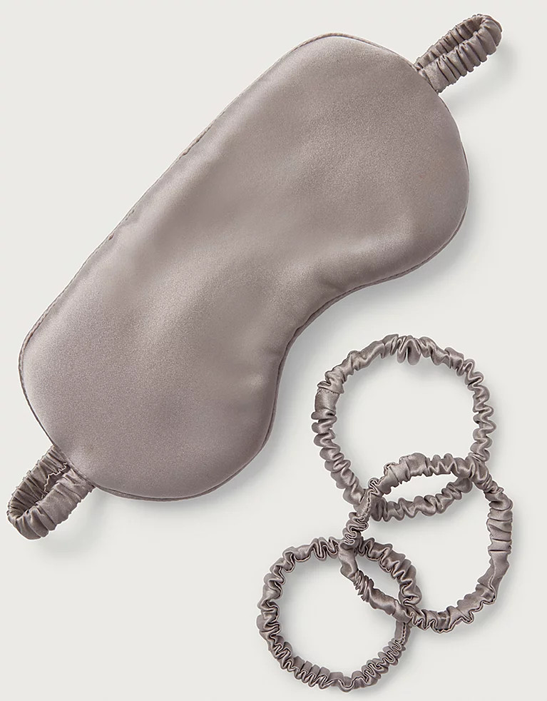 Silk Luxury Eye Mask & Skinny Scrunchie Gift Box | The White Company (UK)