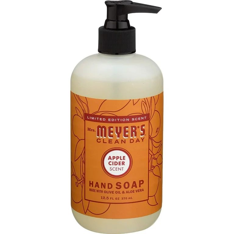 Mrs. Meyer's Clean Day Liquid Hand Soap, Apple Cider Scent, 12.5 Ounce Bottle | Walmart (US)