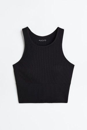 DryMove™ Seamless Cropped sports top | H&M (UK, MY, IN, SG, PH, TW, HK)
