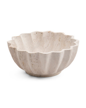 12x5 Heavy Solid Travertine Bowl | Home | Marshalls | Marshalls