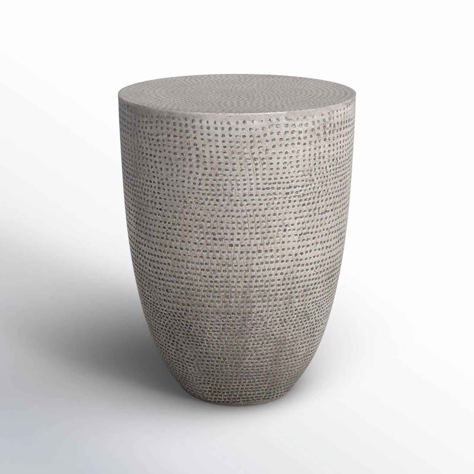 Eustis Round Concrete Outdoor Side Table , 14.25'' in. W 14.25'' in. D | Wayfair North America