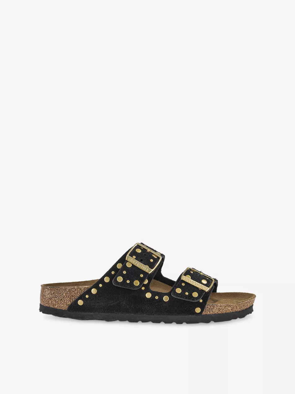 Arizona Two-Strap Suede Sandals | Selfridges