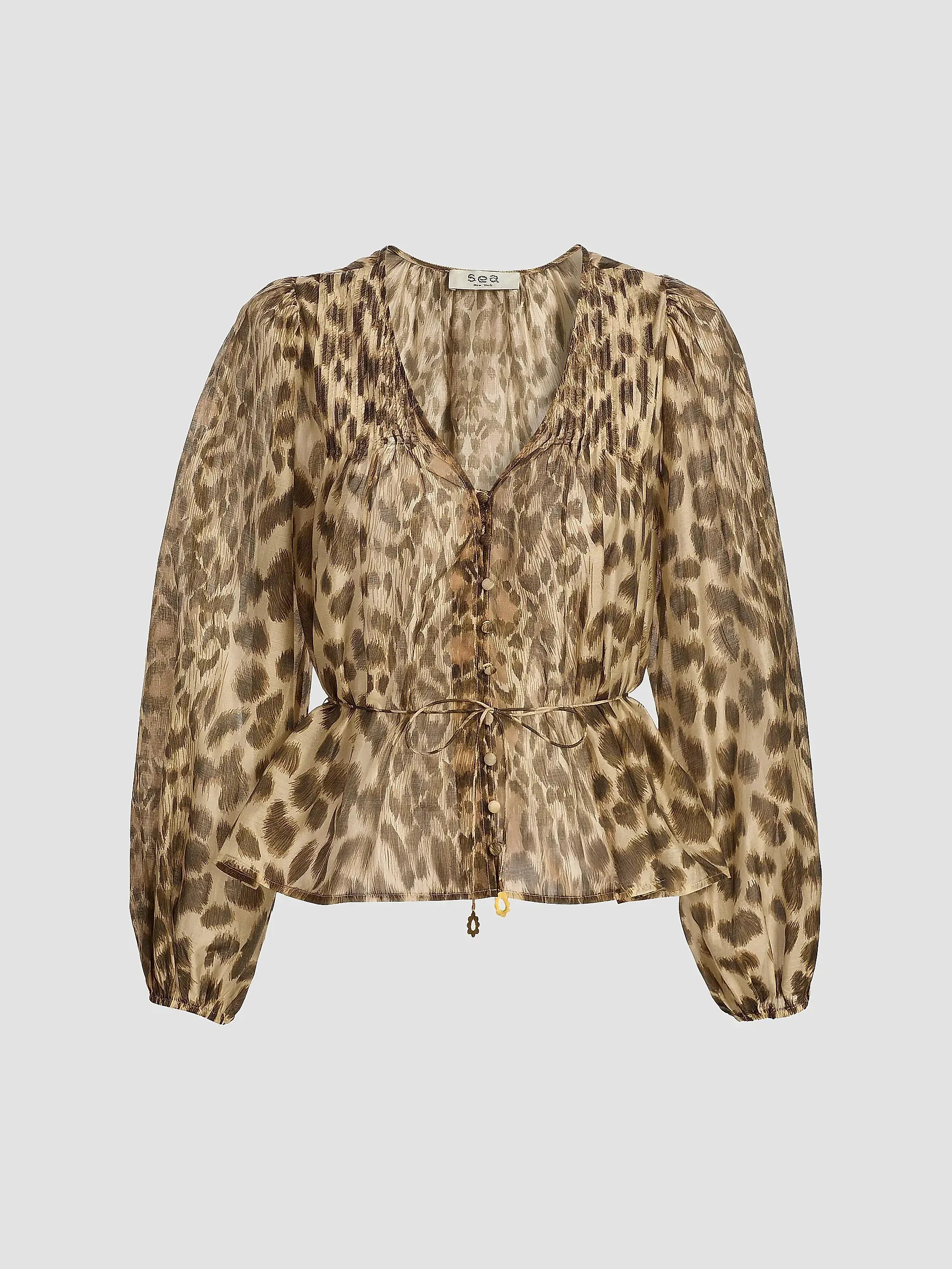 Claude Leopard-Print Blouse | Saks Fifth Avenue