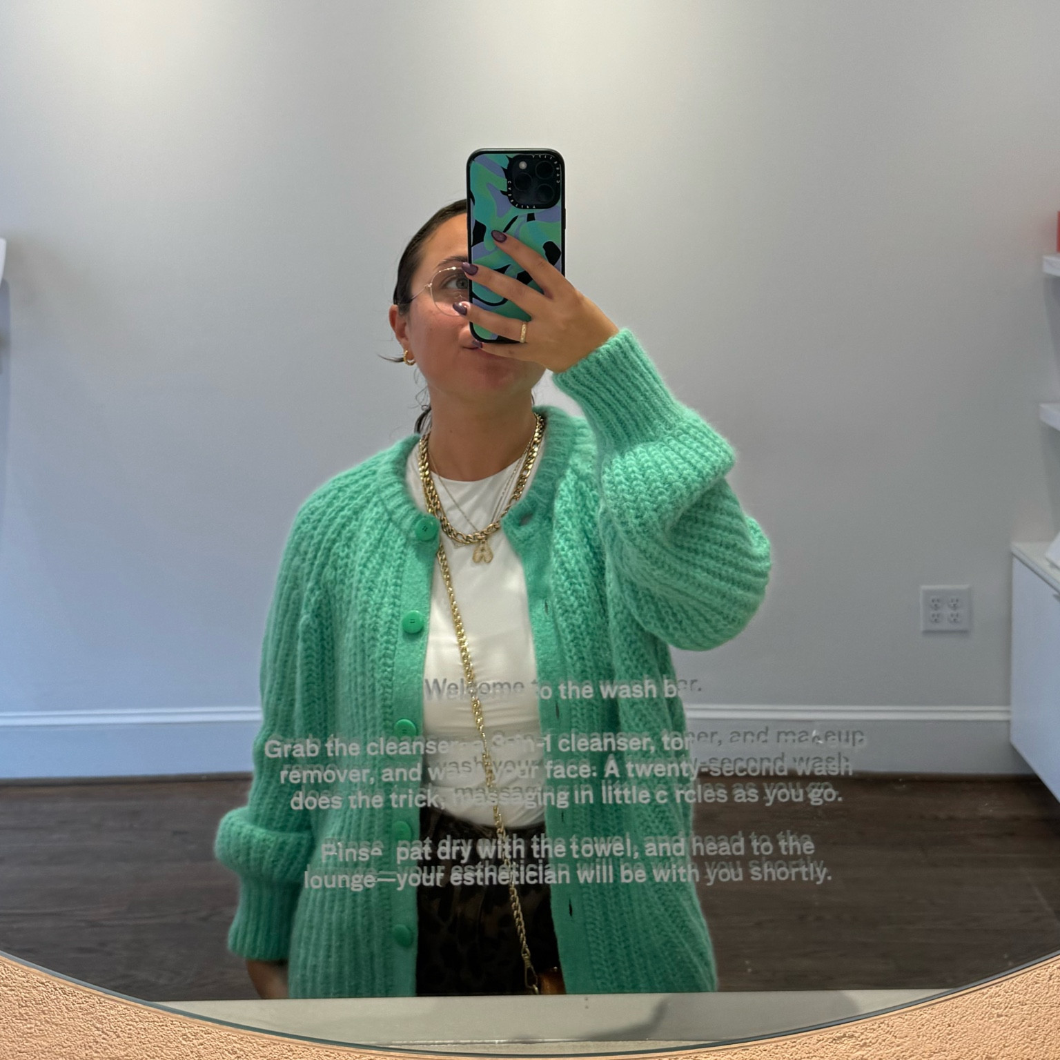 Cheetah print jeans + Sezane sweater 

#LTKMidsize #LTKSeasonal #LTKFindsUnder50