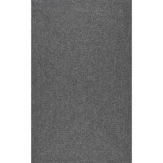 nuLOOM Lefebvre Casual Braided Charcoal 5 ft. x 8 ft. Indoor/Outdoor Area Rug HJFV01F-508 | The Home Depot