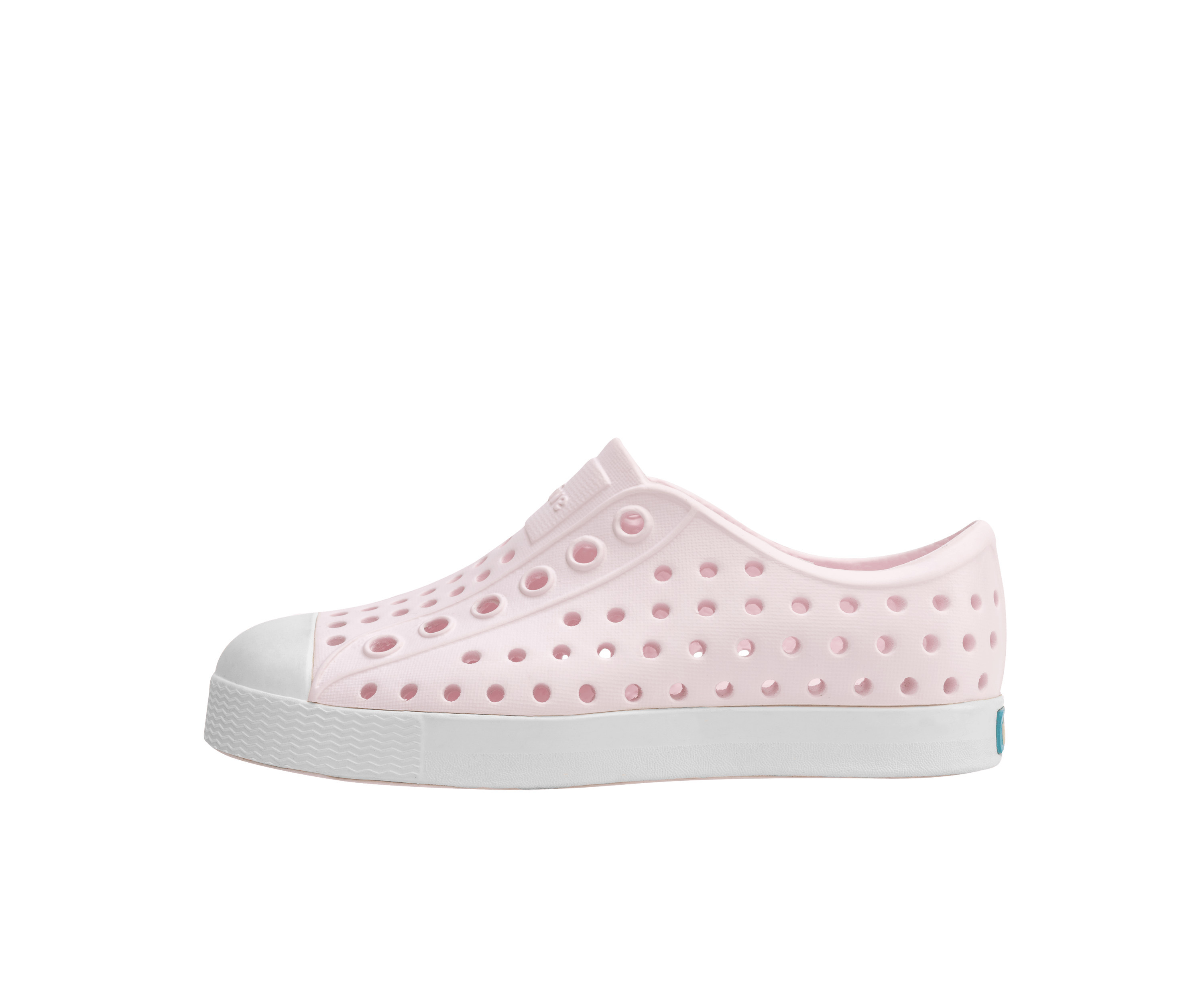 Native Shoes Jefferson Sugarlite™ Child Shoes in Milk Pink/Shell White | Vegan | EVA | Native Shoes