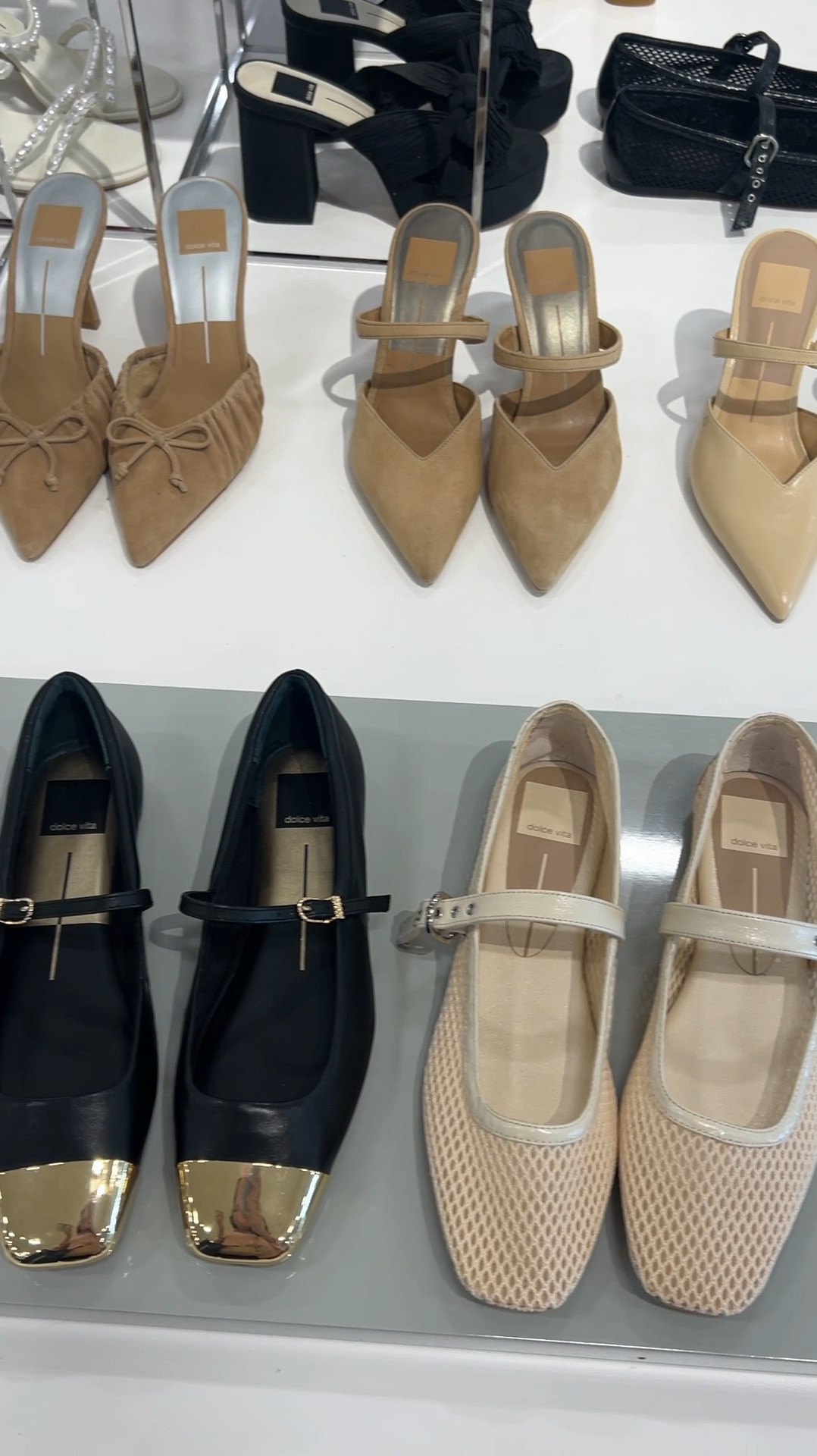 Dolce Vita Flats Dolce Vita Rodni Mesh Light Blue Velvet Flats