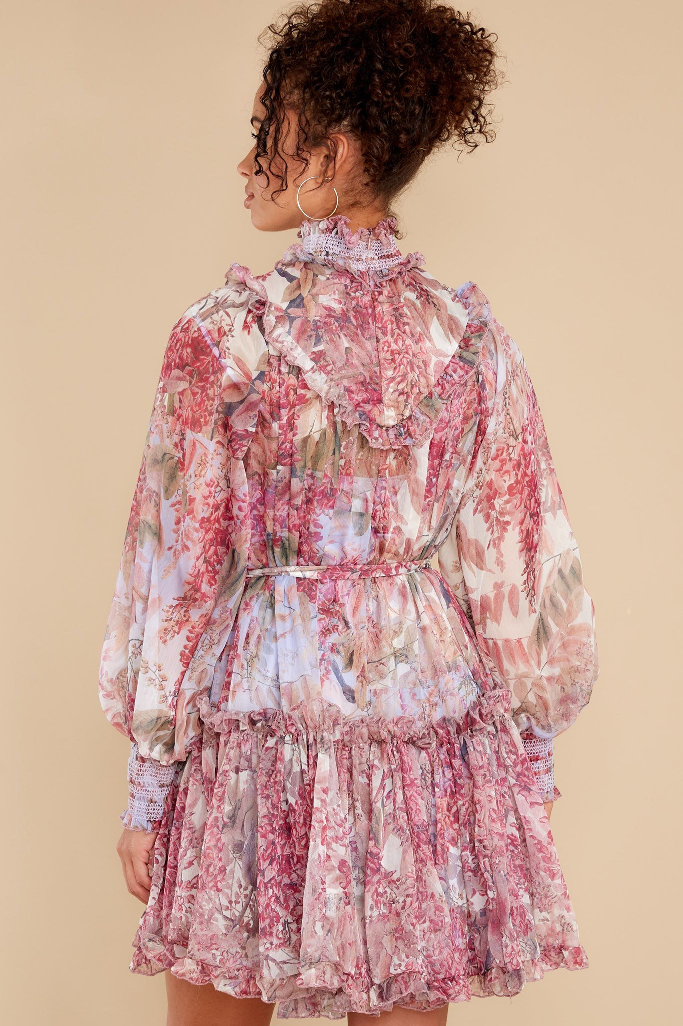 Beginning To Flourish Lavender Floral Print Dress | Red Dress 