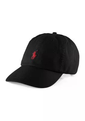 Polo Ralph Lauren Men's Cotton Chino Baseball Cap, Black | Belk