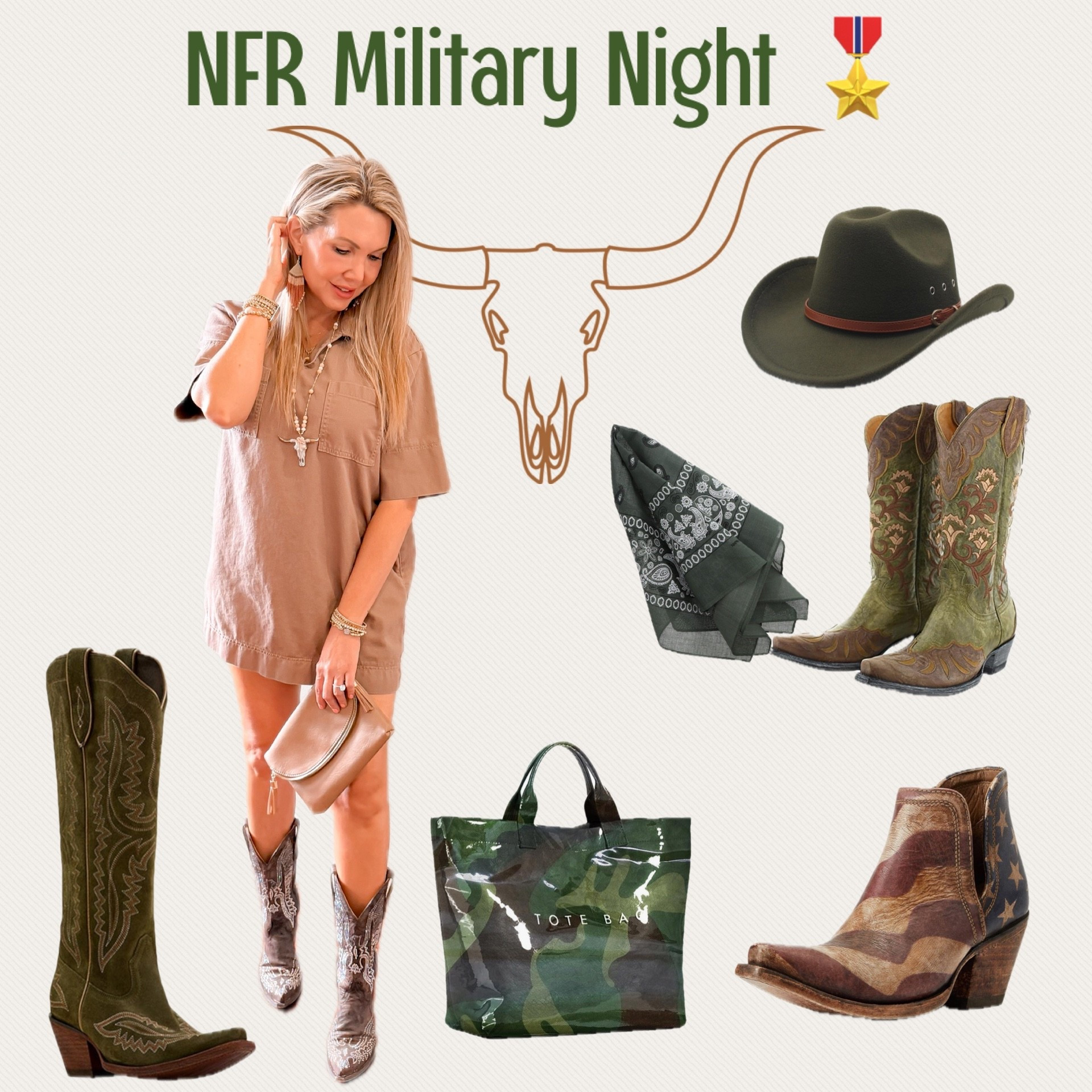 NFR Military Night #NFR #rodeo #militarynight 

#LTKootd #LTKSaleAlert #LTKStyleTip