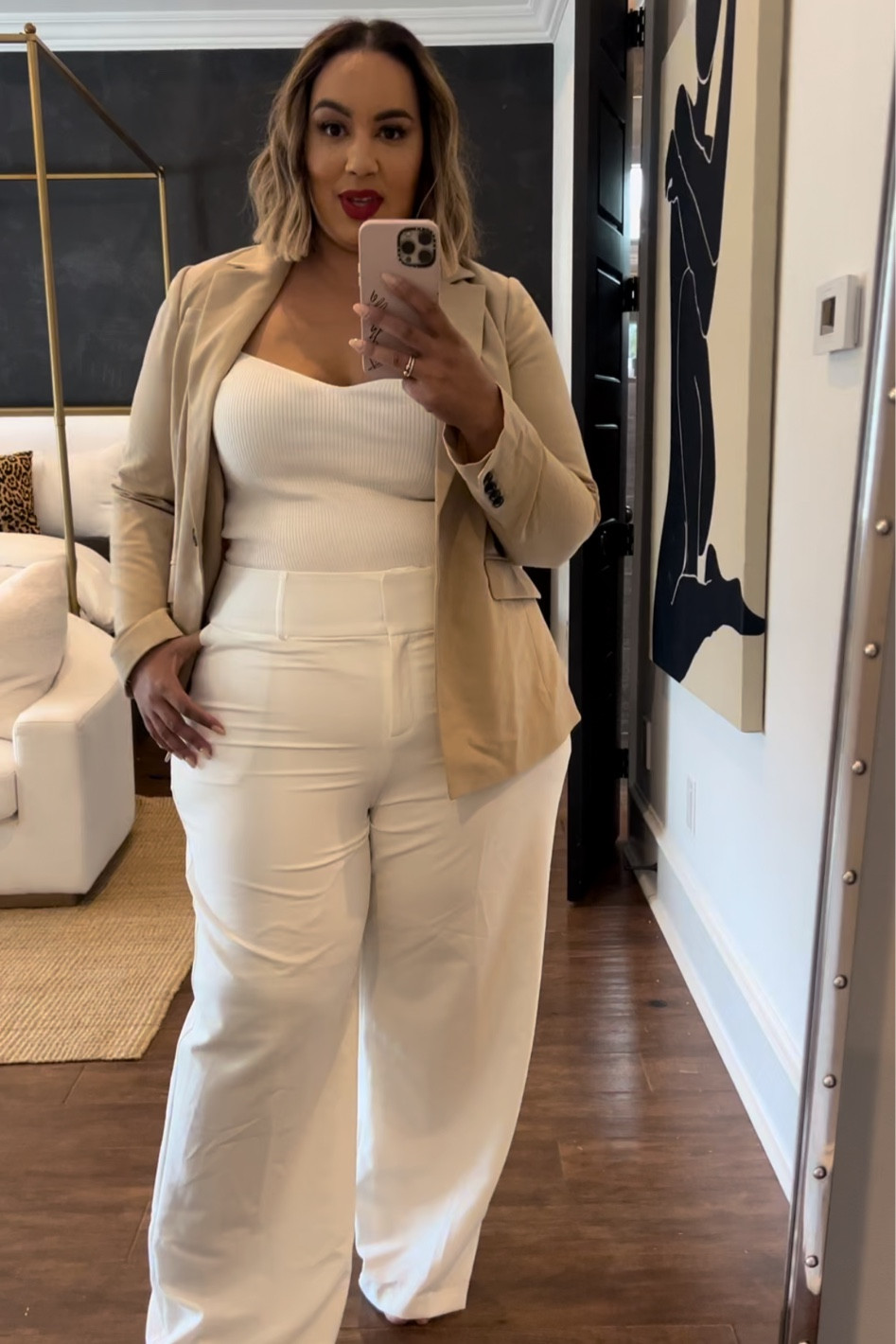 Lane bryant, plus, curvy, size 20, white pants, workwear , neutrals

#LTKstyletip #LTKcurves