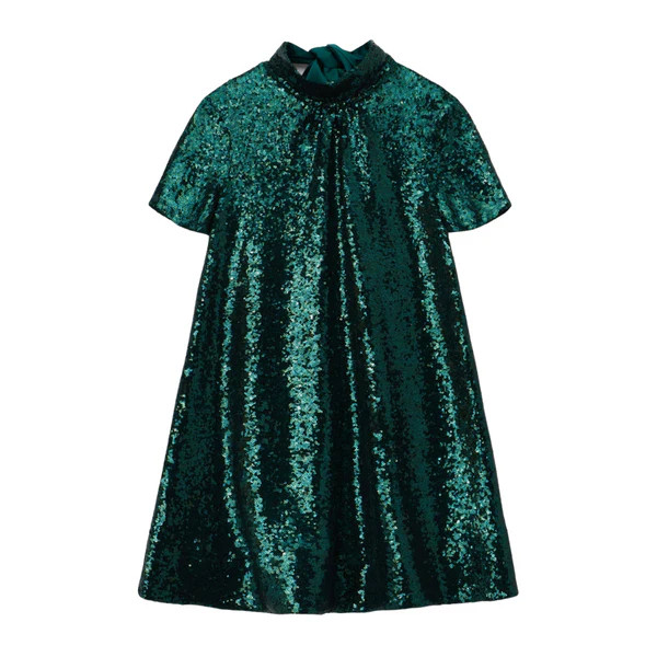Mini Ilana Dress, Emerald | The Avenue