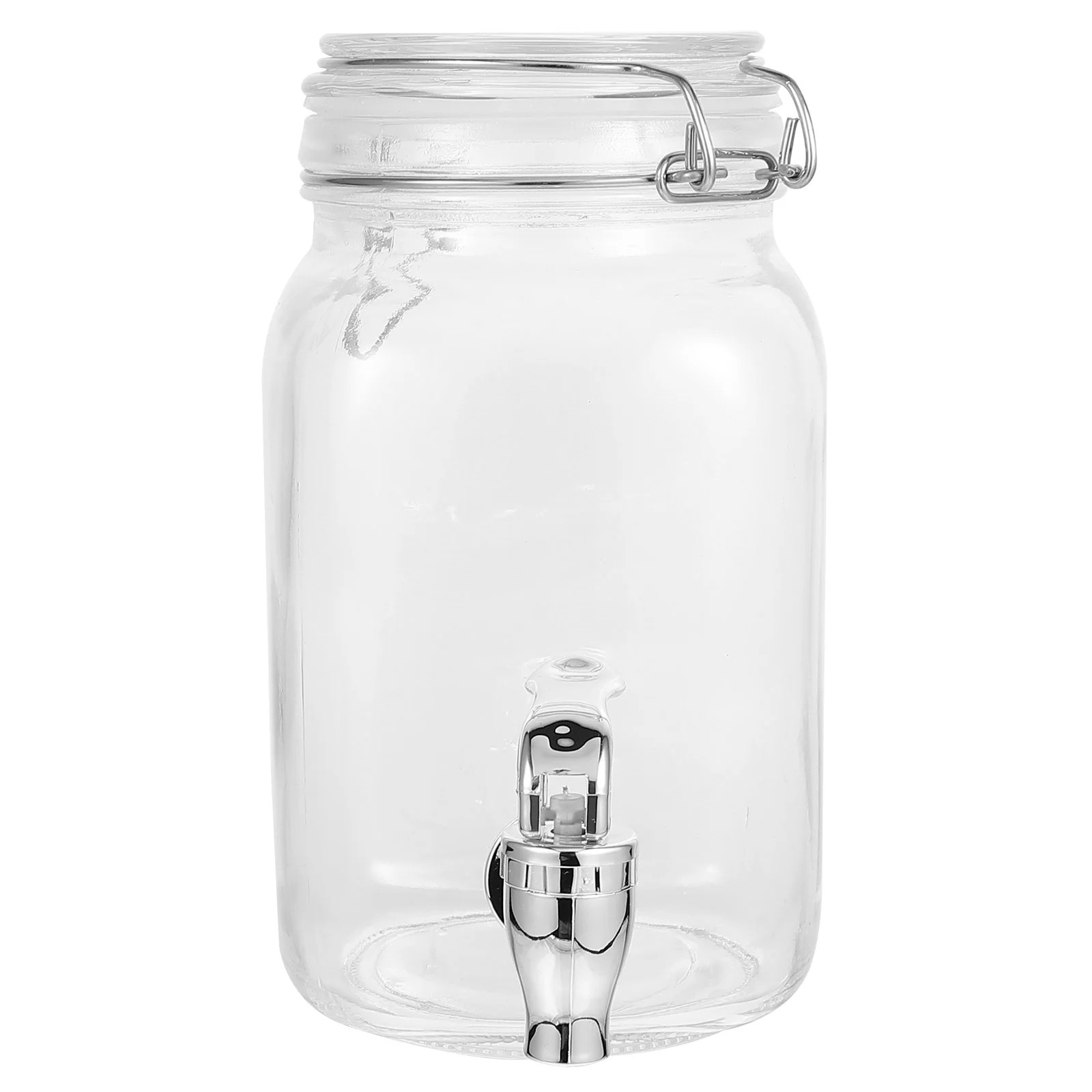 Homemaxs Dispenser Drink Glass Jar Beverage Teajuicedispensers Water Lemonade Mason Parties Spigo... | Walmart (US)