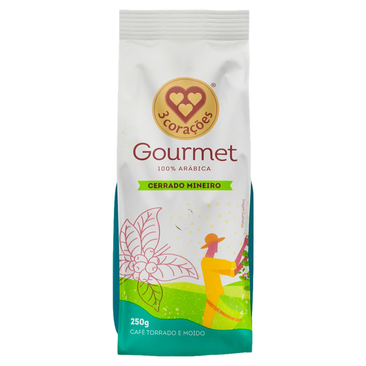 3 Corações Café Torrado E Moído Gourmet Cerrado Mineiro Pacote 250G | Amazon (BR)