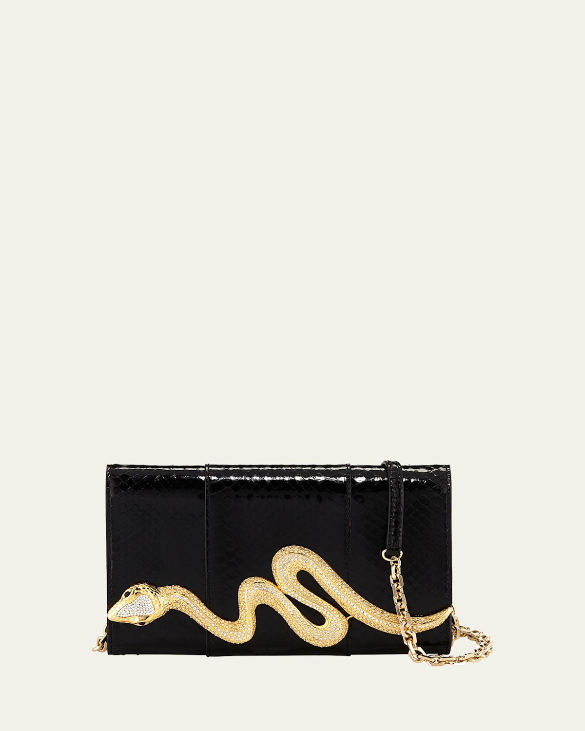 Serpent Snakeskin Clutch Bag | Bergdorf Goodman