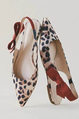 Maeve Side-Bow Slingback Flats | Anthropologie (US)