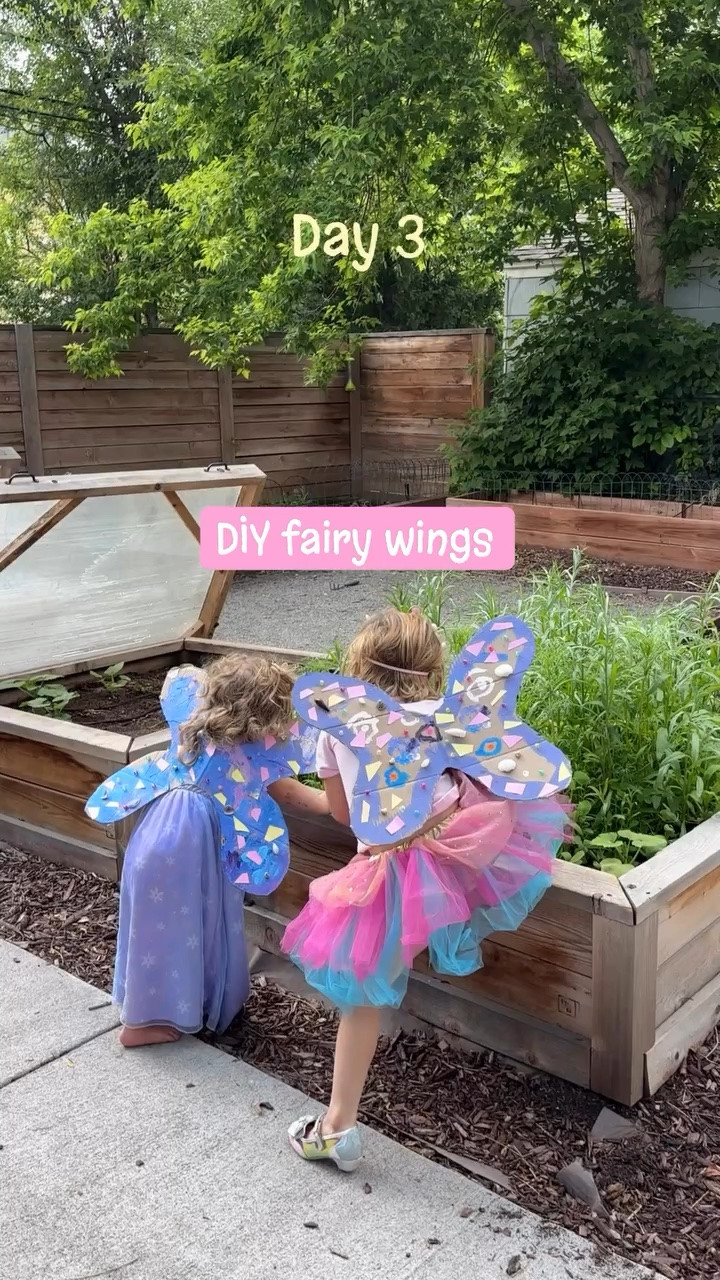 Day 3 of our Toddler Messy Summer Fun Series ✨🧚‍♀️

Today’s adventure: DIY fairy wings and a whole lot of imagination. A little paint, a little sparkle, and suddenly the backyard is full of fairies.

Messy hands, magical memories, and another summer day well spent. ☀️

#diyfairywings #whimsy #magicalcrafts #craftymom #girlmom