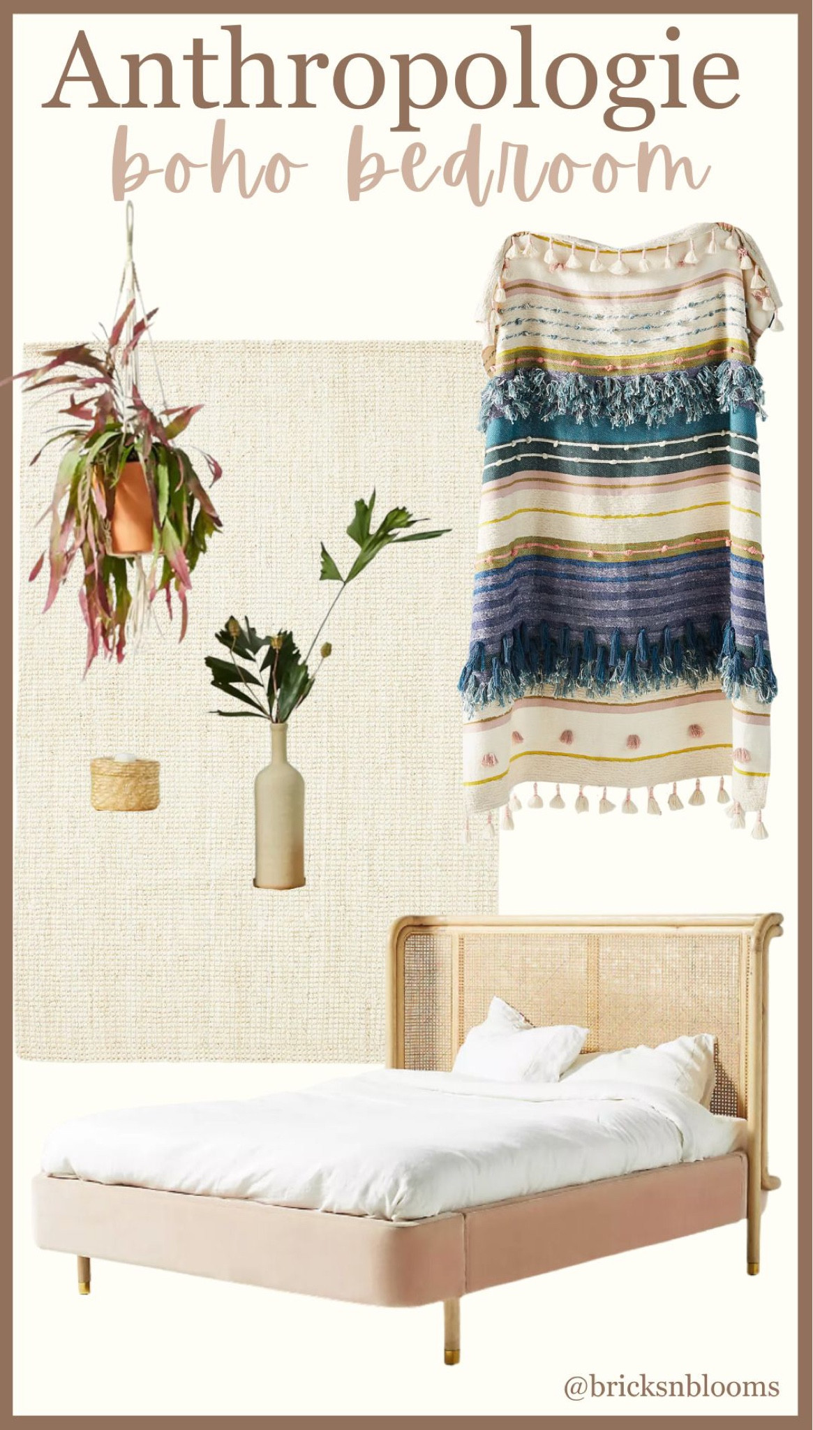 Anthropologie boho bedroom decor

Boho bed frame, boho plants, boho rug, boho decor, boho throw blanket 

#LTKFamily #LTKHome #LTKStyleTip