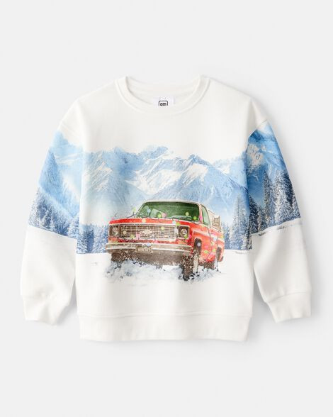 Boys Christmas Chevrolet Long-Sleeve Pullover Sweatshirt | Carter's Inc