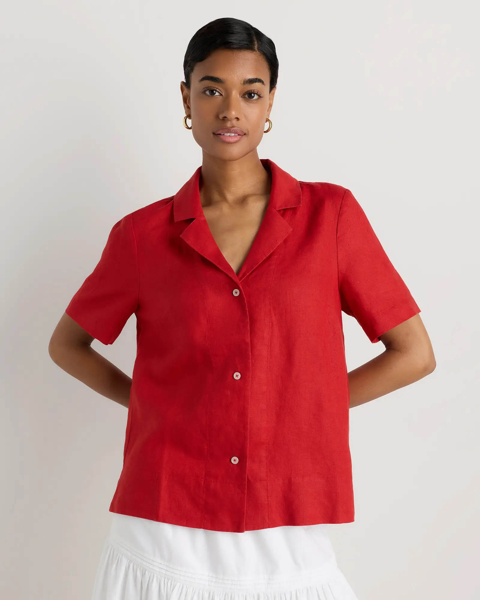 100% European Linen Short Sleeve Shirt | Quince