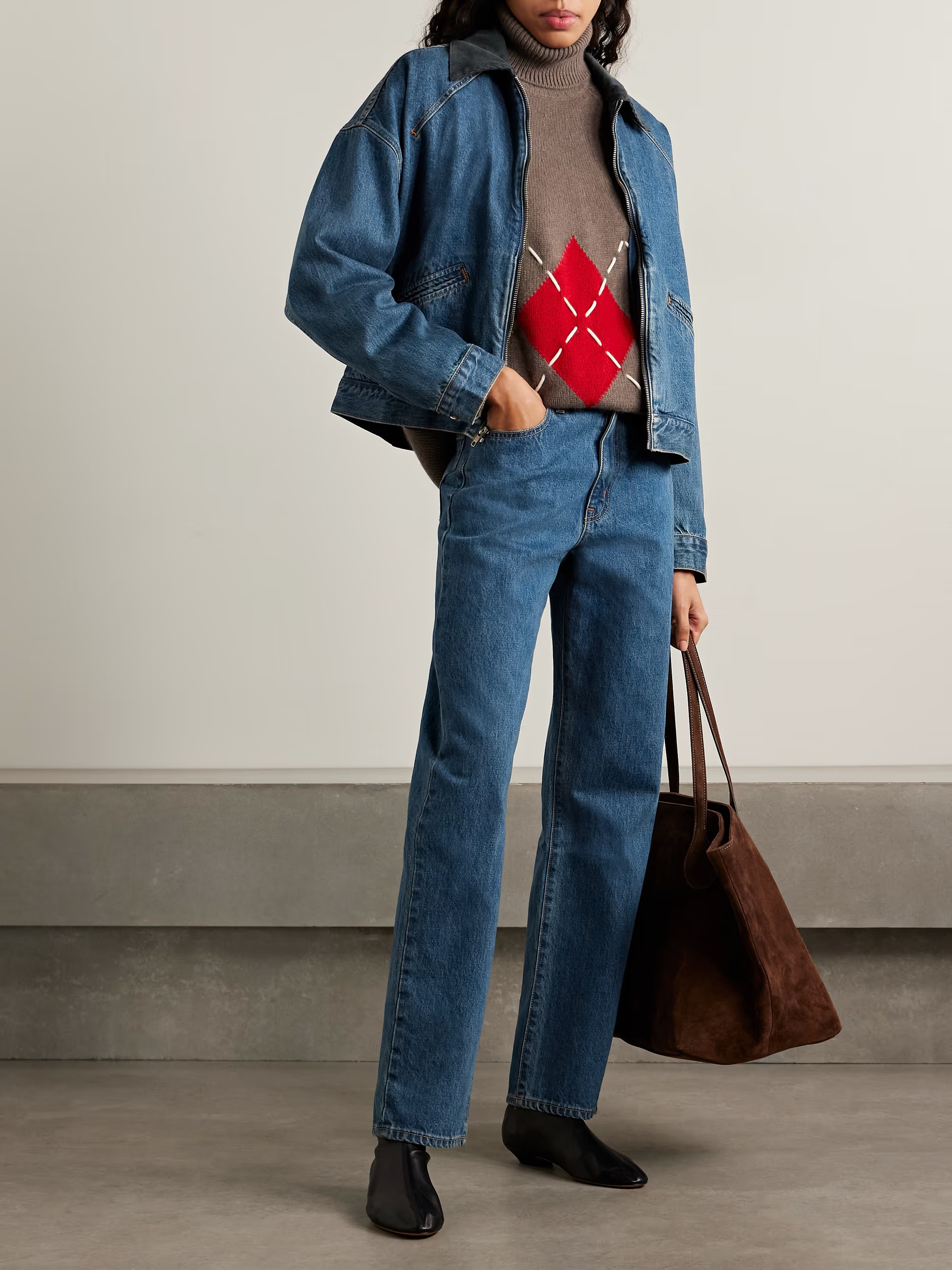 London high-rise straight-leg jeans | NET-A-PORTER (US)