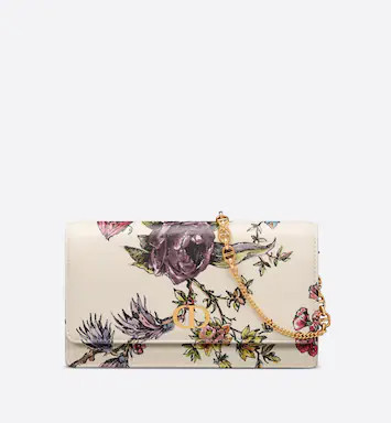 Dior Caro Pouch Multicolor Dior Jardin Botanique Printed Lambskin | DIOR | Dior Couture