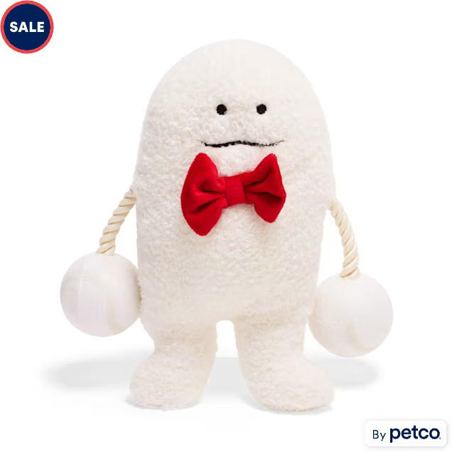 Merry Makings Yeti Plush Rope Tennis Ball Dog Toy, Large | Petco