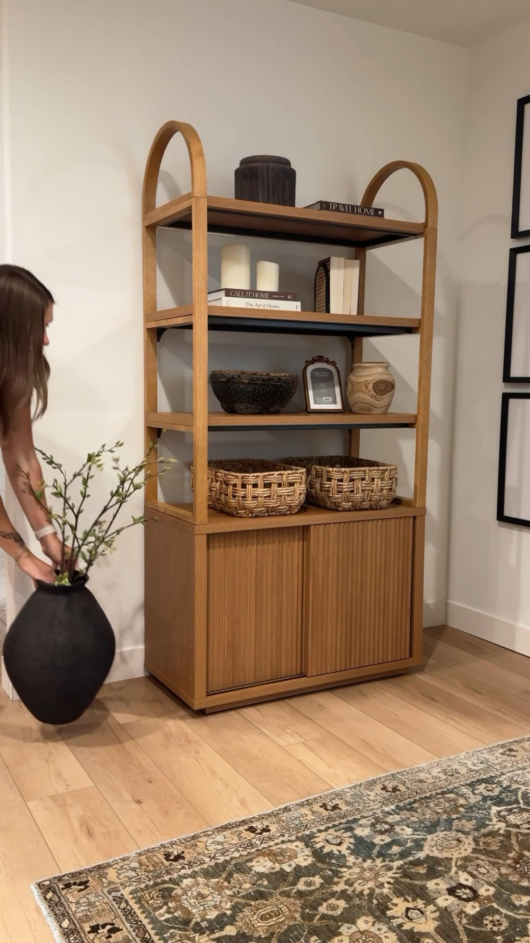 🔥Walmart bookshelf under $250!🔥

I’ve had my eye on this pretty arched bookshelf for a while and knew our basement was the perfect spot for it! 

I love that you get the best of both worlds, closed storage and open shelving for decor 🙌 also available in black!

Follow @frengpartyof6 (if you’re not already) for more home finds!

#walmarthome #walmartfinds #affordablehome  #boujeeonabudget #basement #basementdesign #basementinspo #organicmodern 

#LTKHome #LTKxWalmart #LTKStyleTip