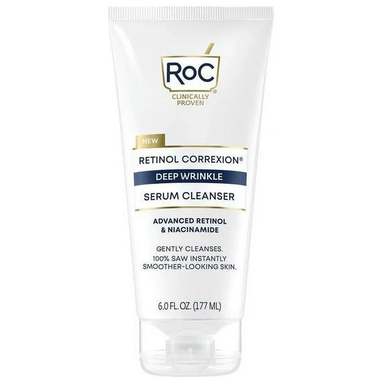 Roc Retinol Correxion Anti Aging Deep Wrinkle Serum Cleanser, 6 oz | Walmart (US)