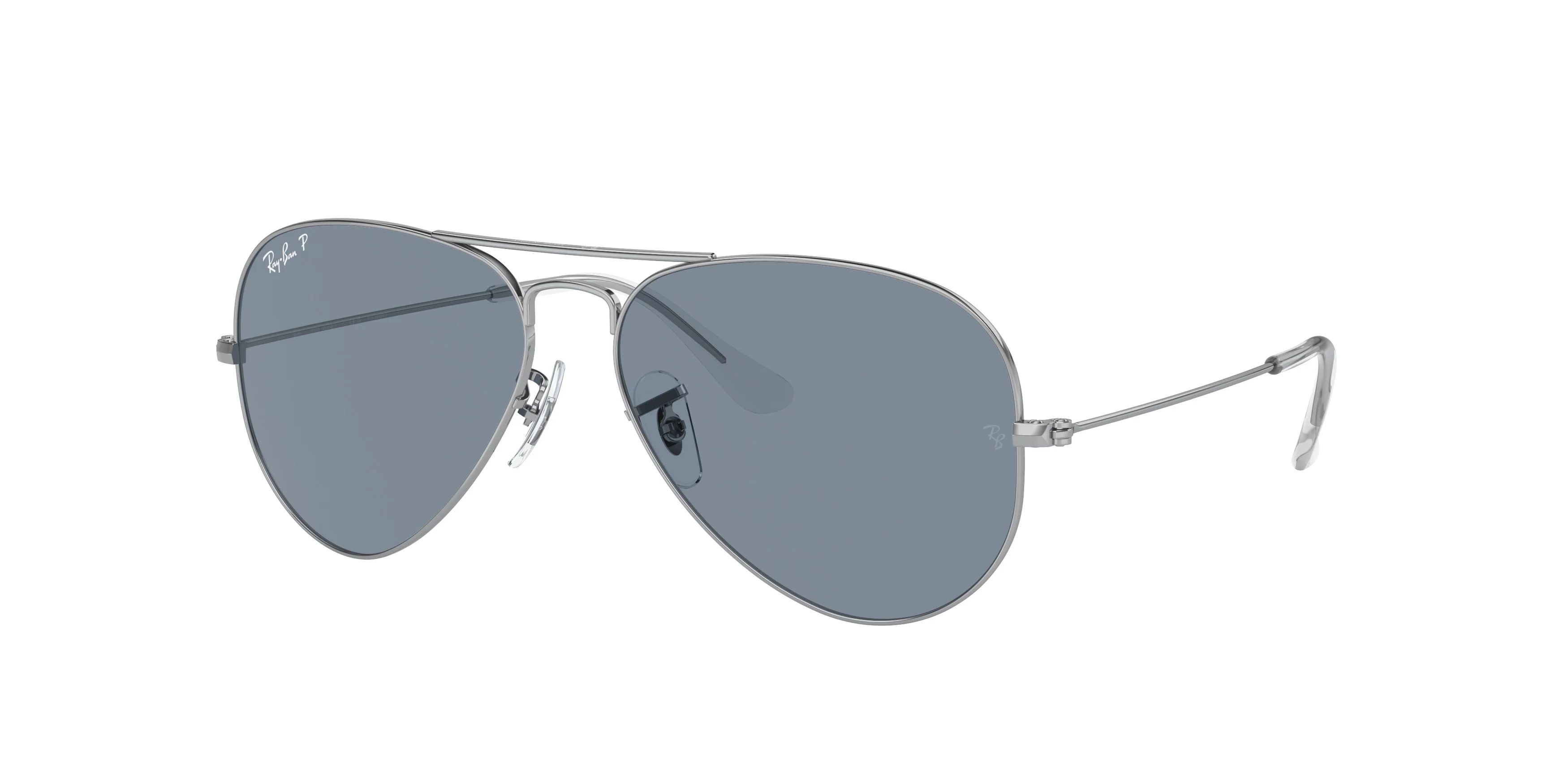 Ray Ban Aviator Classic Polarized Blue Unisex Sunglasses RB3025 003/02 58 | Walmart (US)