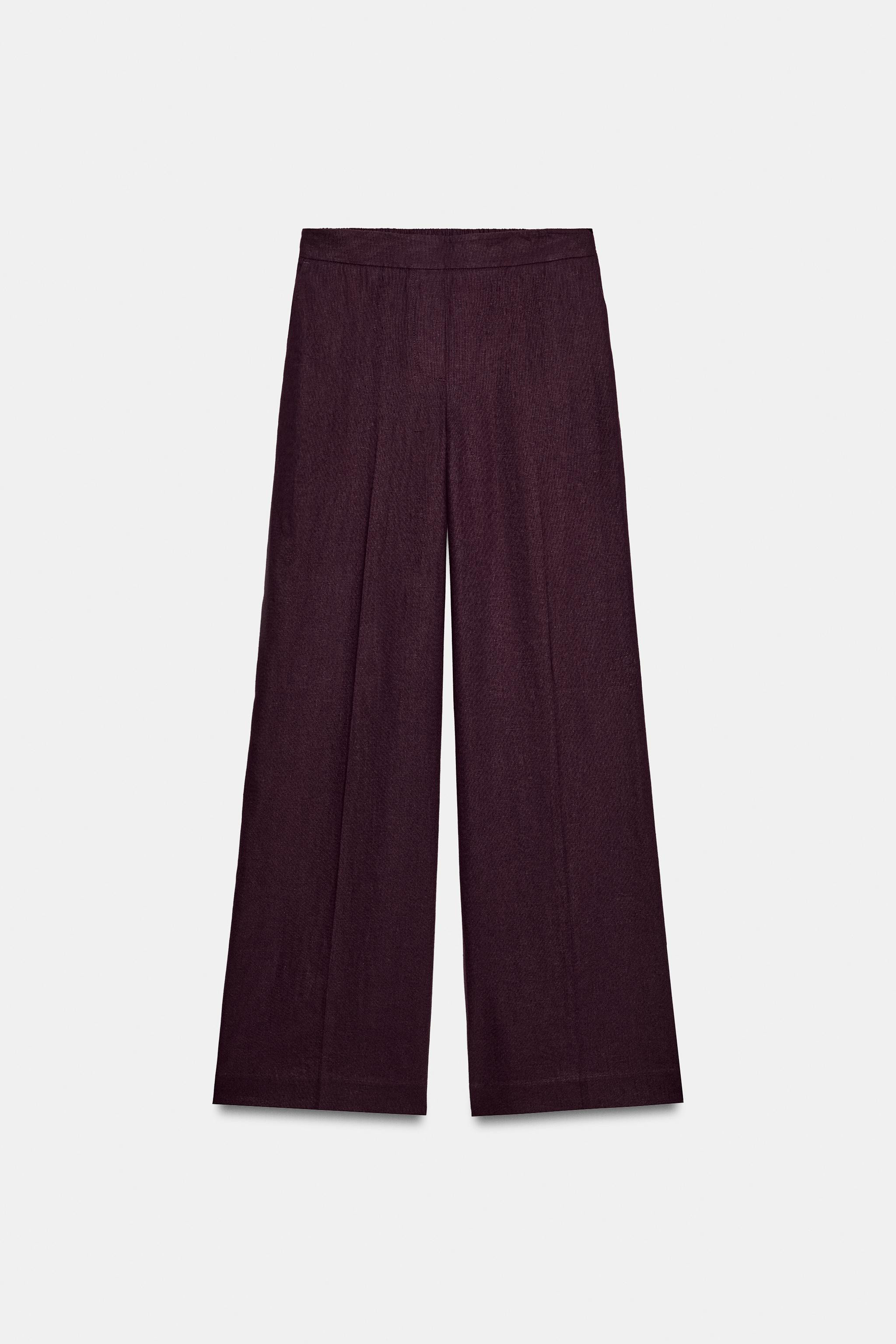 RECHTE LINNEN BROEK | Zara US