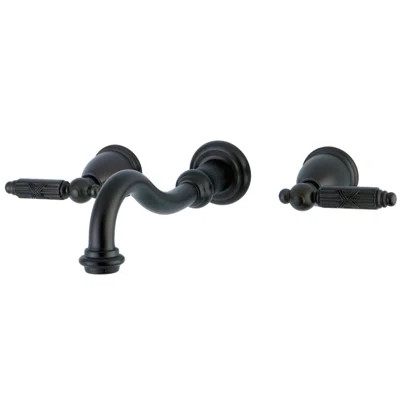 Kingston Brass Vintage Two-Handle 3-Hole Wall Mount Bathroom Faucet | Wayfair North America