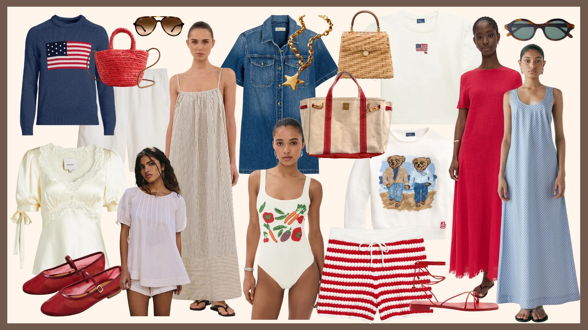 Americana dresses, tops, shorts, swim and accessories. Memorial Day, beach and vacation finds  

#LTKTravel #LTKStyleTip #LTKShoeCrush