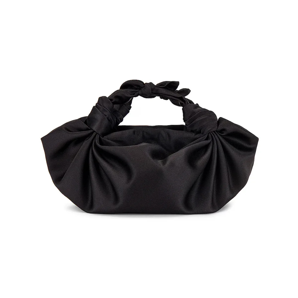 Black NLA Silk Knot Bag | Over The Moon