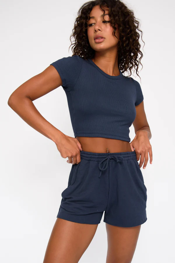 CLOUDLUX Cooper Shorts - Navy | Skatie LLC