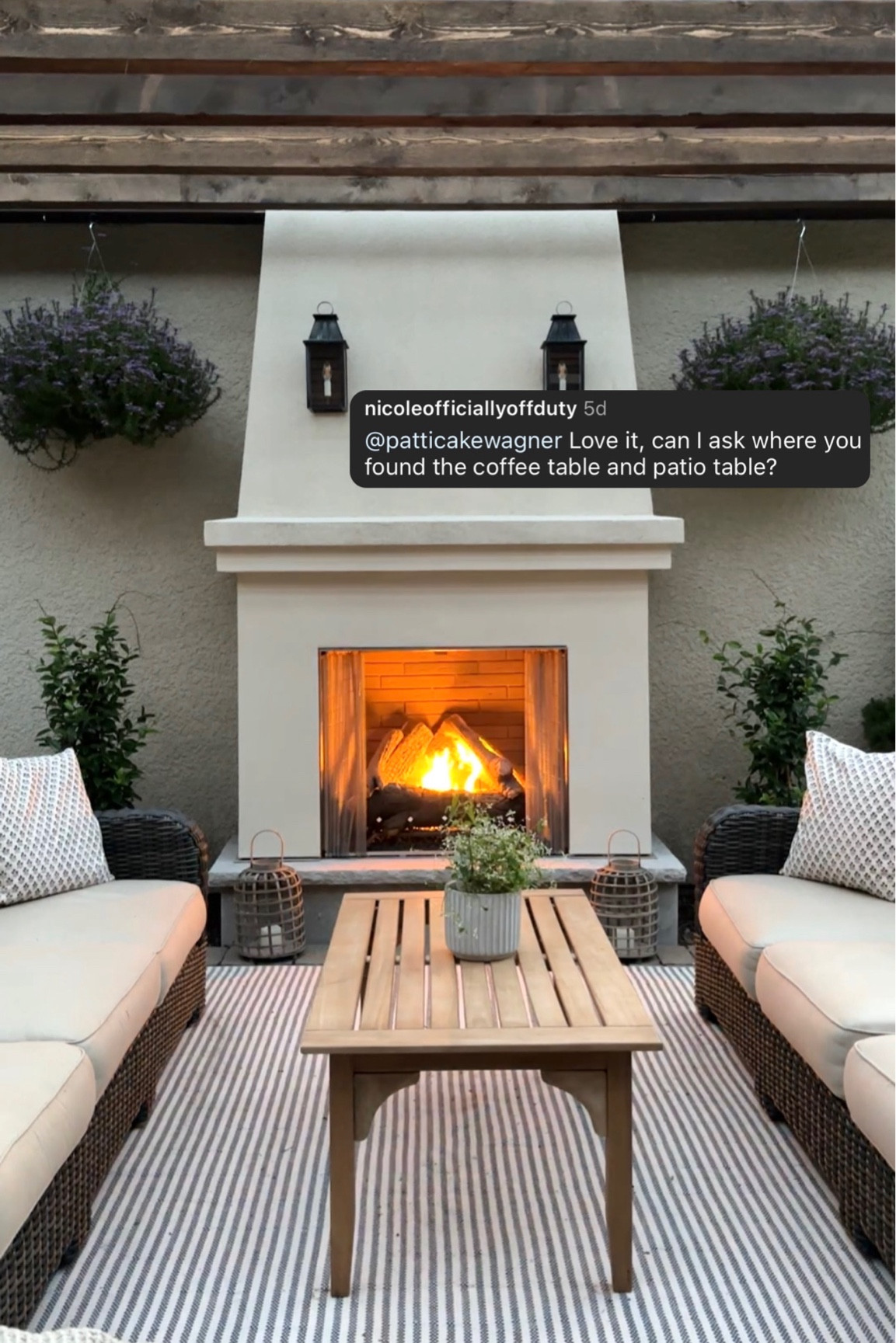 patio links | teak coffee table, pillows, rugs, planters, sconces. sofa is no longer available but linking a similar ones |

#LTKHome #LTKStyleTip