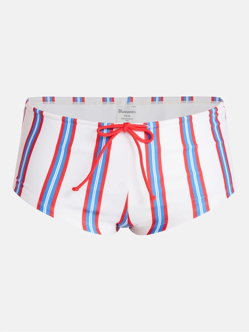 No Boundaries Striped Swim Bikini Bottoms, Women's XXS-XXL | Walmart (US)