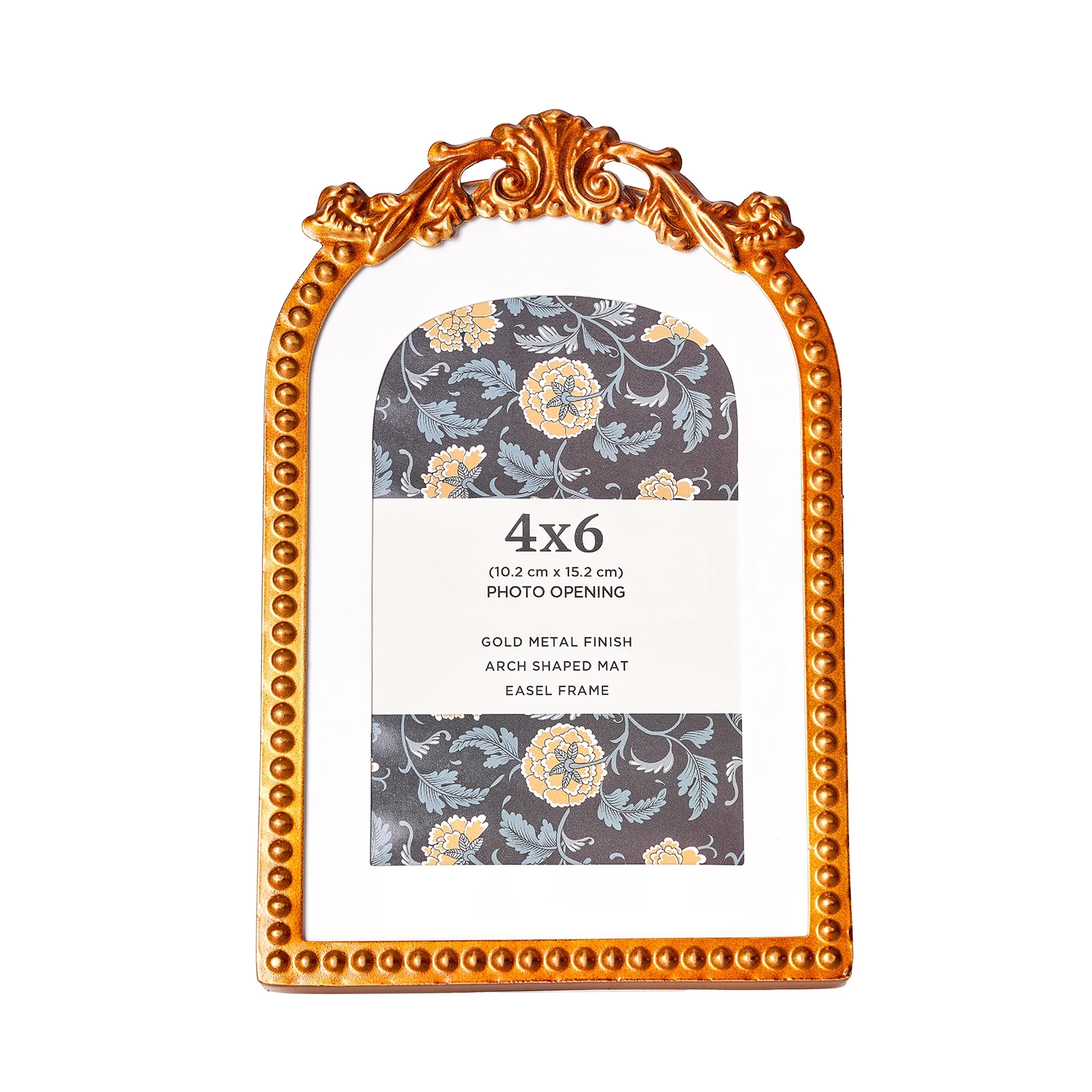 Crystal Art Gallery – 4x6 Picture Frame – Gold, Filigree Tabletop Photo Frame | Walmart (US)