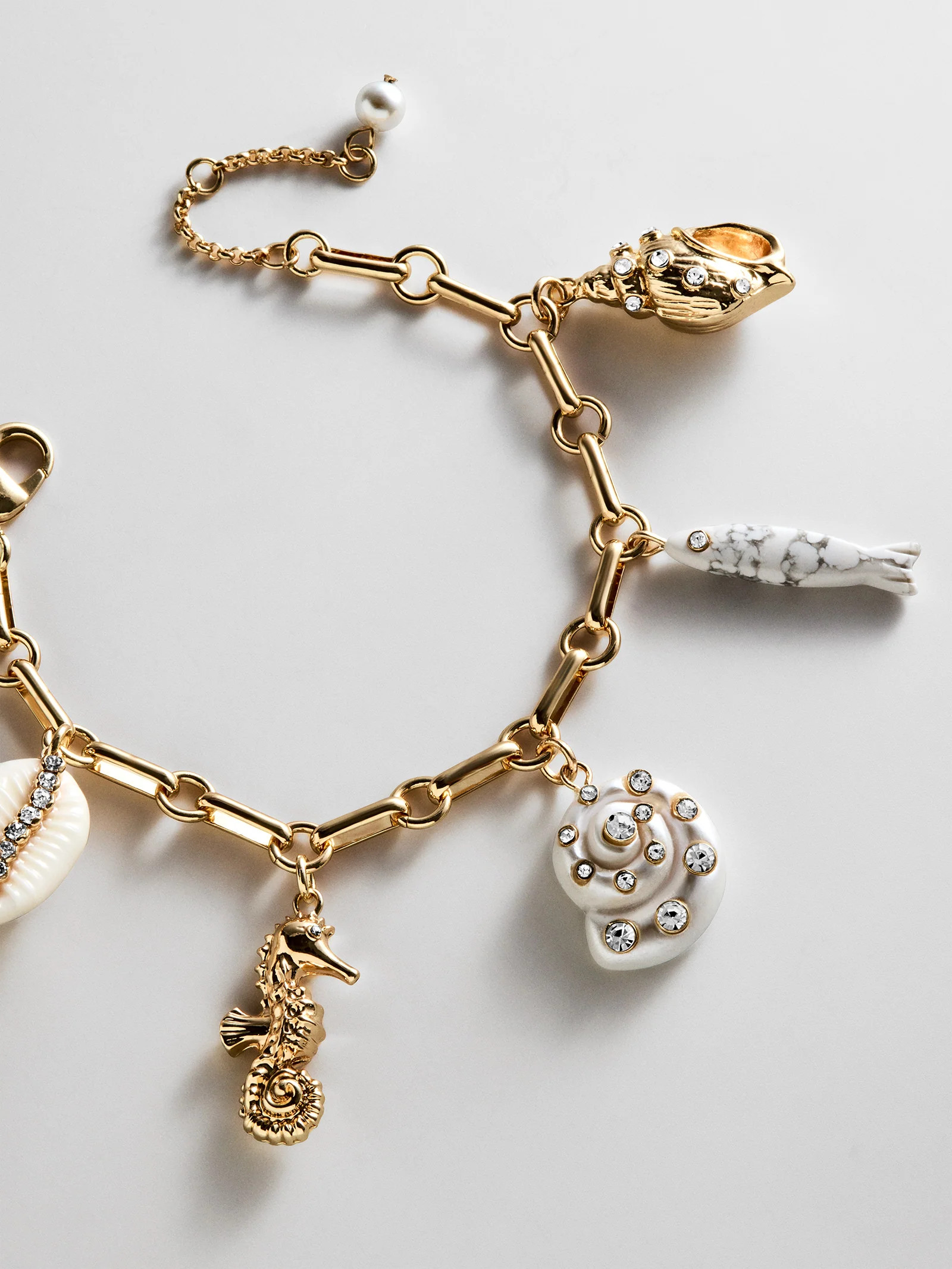 Salt Air Charm Bracelet - Gold | BaubleBar