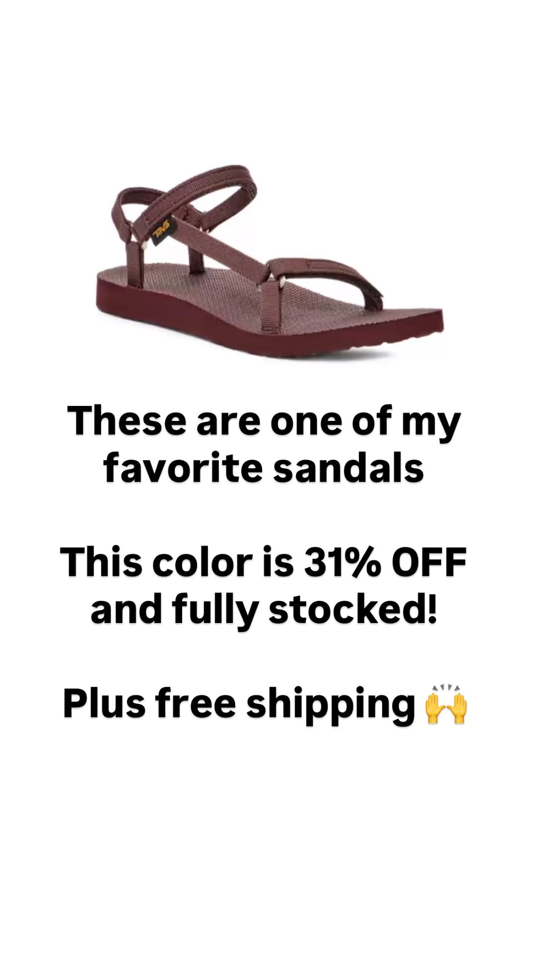 I’ve raved about these sandals for the past two years - this specific color is 31% off and fully stocked! Plus free shipping

#LTKSaleAlert #LTKSeasonal