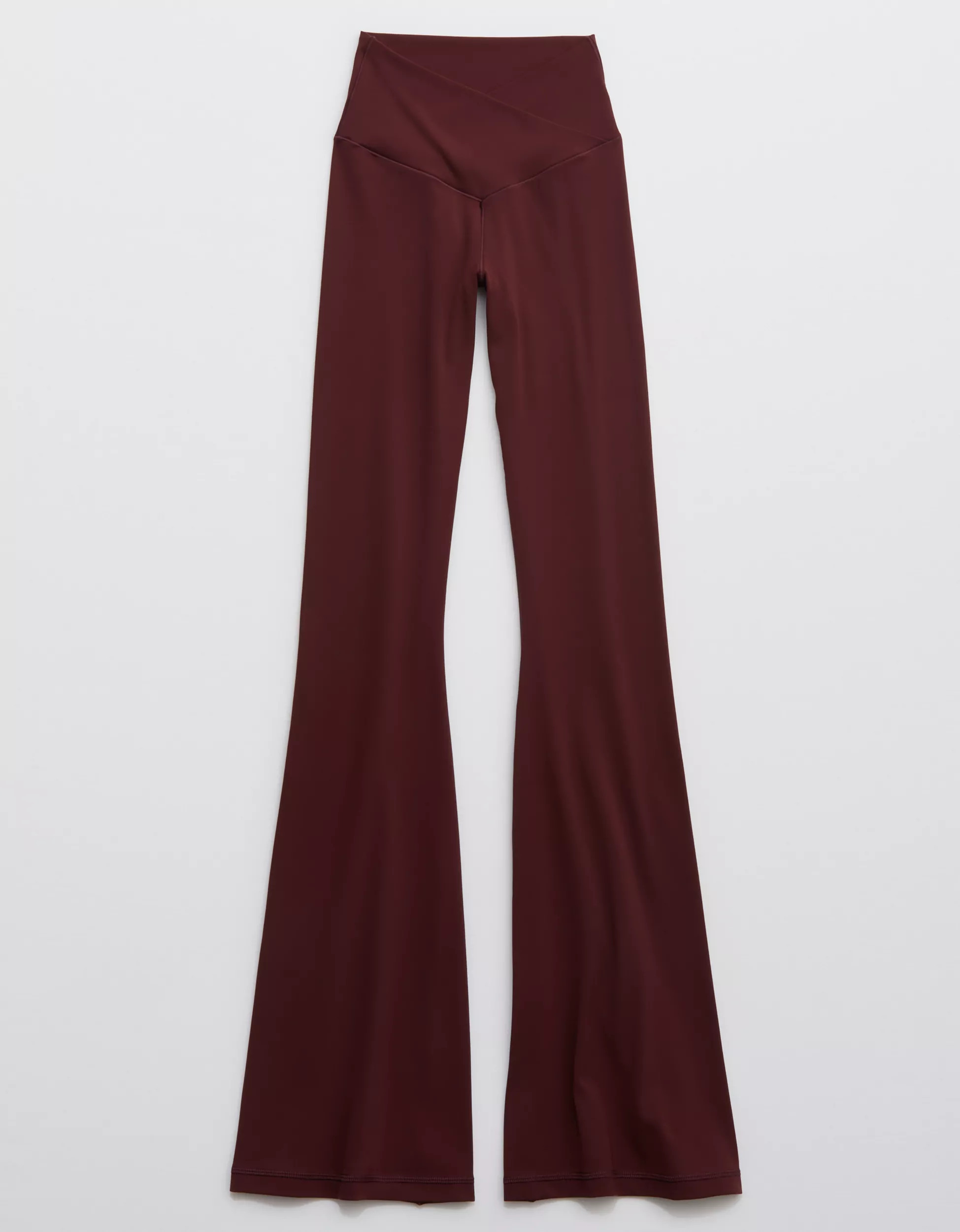 OFFLINE By Aerie Real Me High Waisted Crossover Flare Legging | American Eagle Outfitters (US & CA)