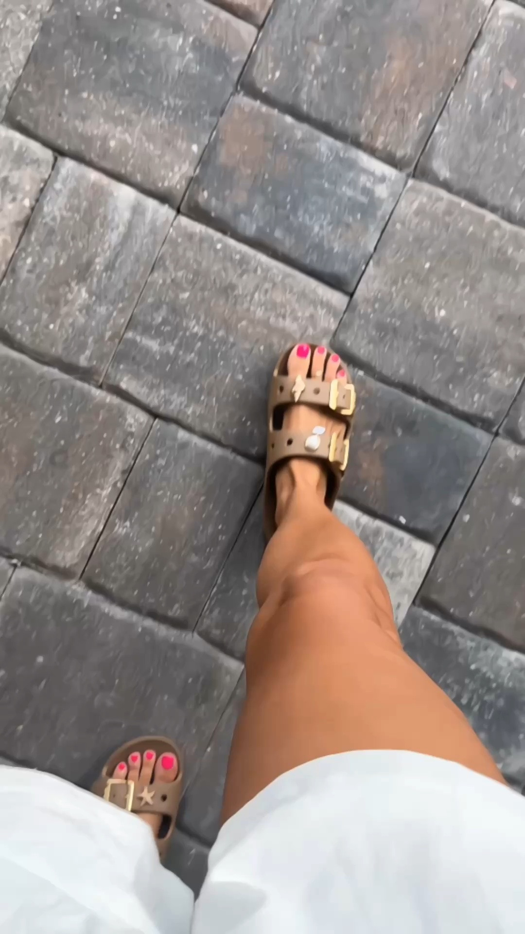 Obsessed with these crocs! And the shoe charm trend 🤩🐚🌊
