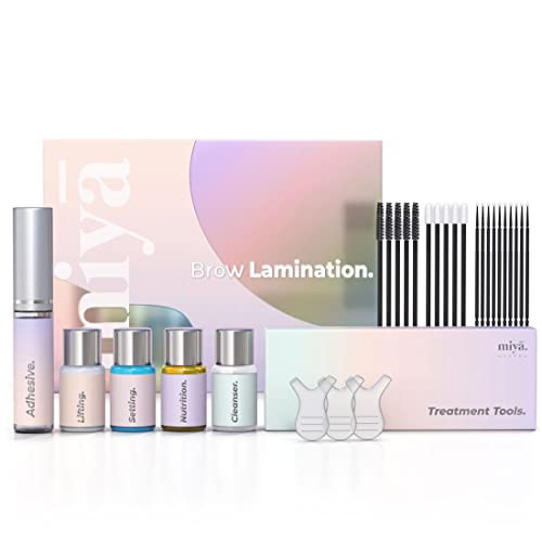 MIYA LASH Brow Lamination Kit | Professional Eyebrow Lamination with Keratin | DIY Brow Lift Kit | Fuller, Thicker Brows for 6 weeks | Includes Easy to Use Instruction, Treatment Tools & Brushes | Amazon (US)