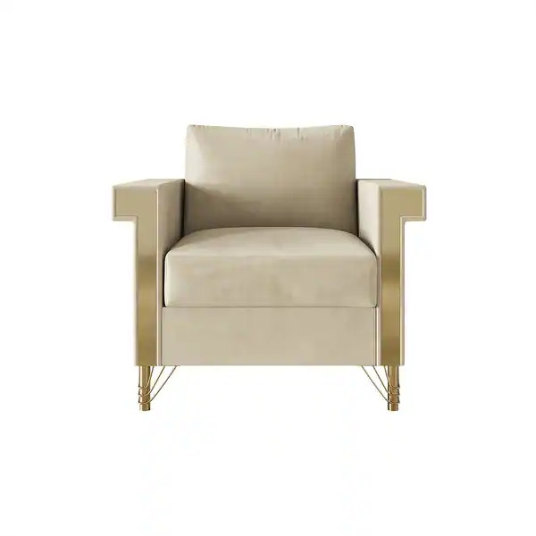 CraftPorch Luxurious Velvet Upholstered Arm Chair - Bed Bath & Beyond - 39393977 | Bed Bath & Beyond