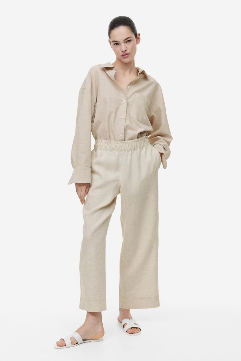 Ankle-length linen trousers | H&M (UK, MY, IN, SG, PH, TW, HK)