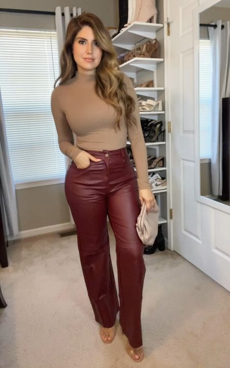 Obsessed with this color combo 

Leather pants, skims inspired, winter outfits 

#LTKbeauty #LTKparties #LTKVideo