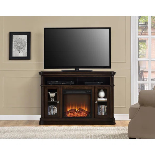 Carlisle TV Stand for TVs up to 50" with Fireplace Included | Wayfair North America
